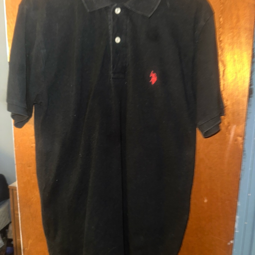 U.S. Polo Assn. Black Polo Shirt with Classic Design
